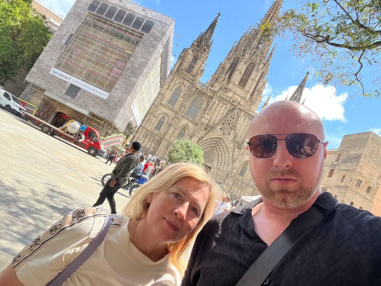 Daniel with his wife Iolanta